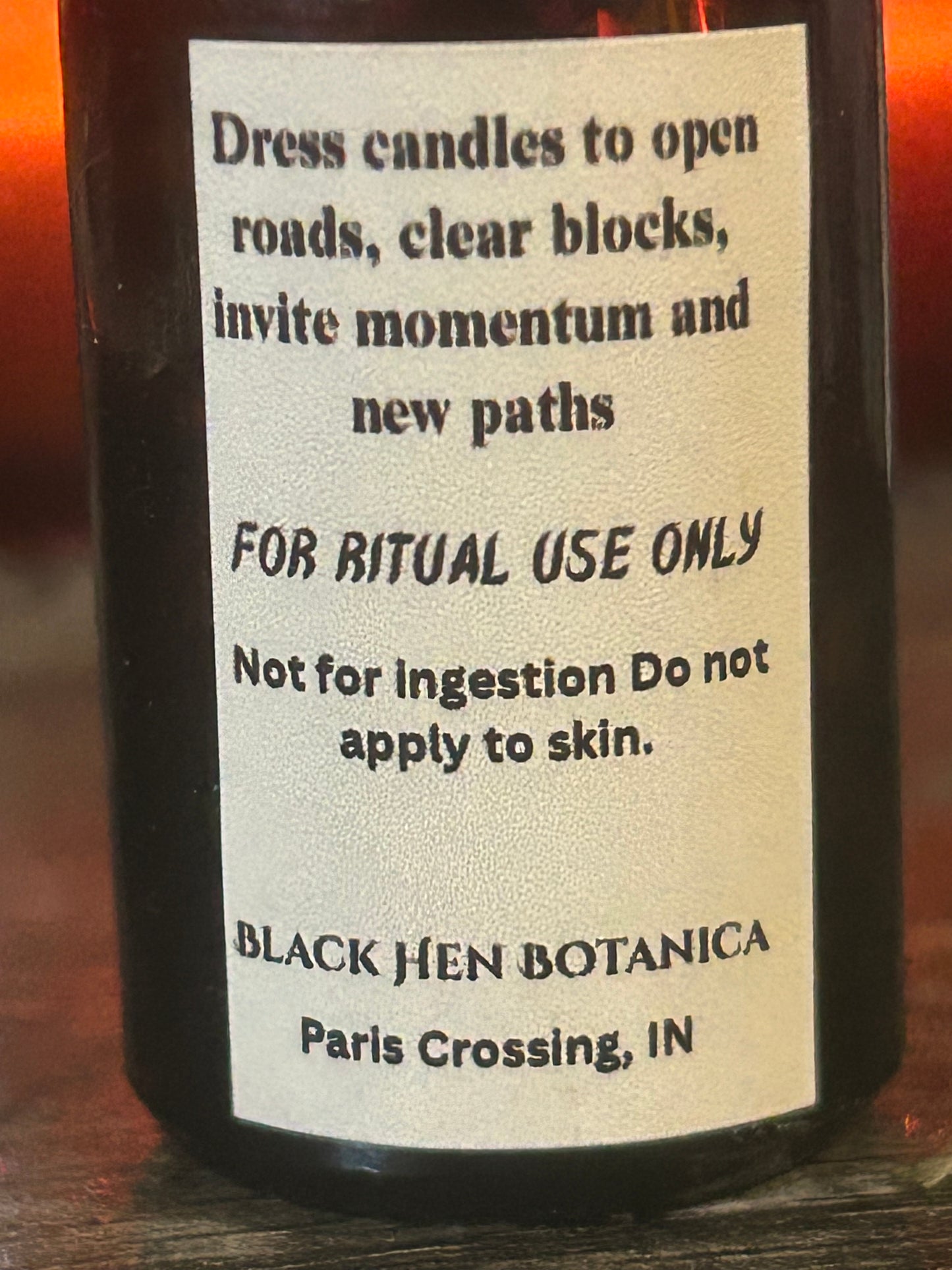 Black Hen’s Pathcut – Road Opener Candle Dressing Oil