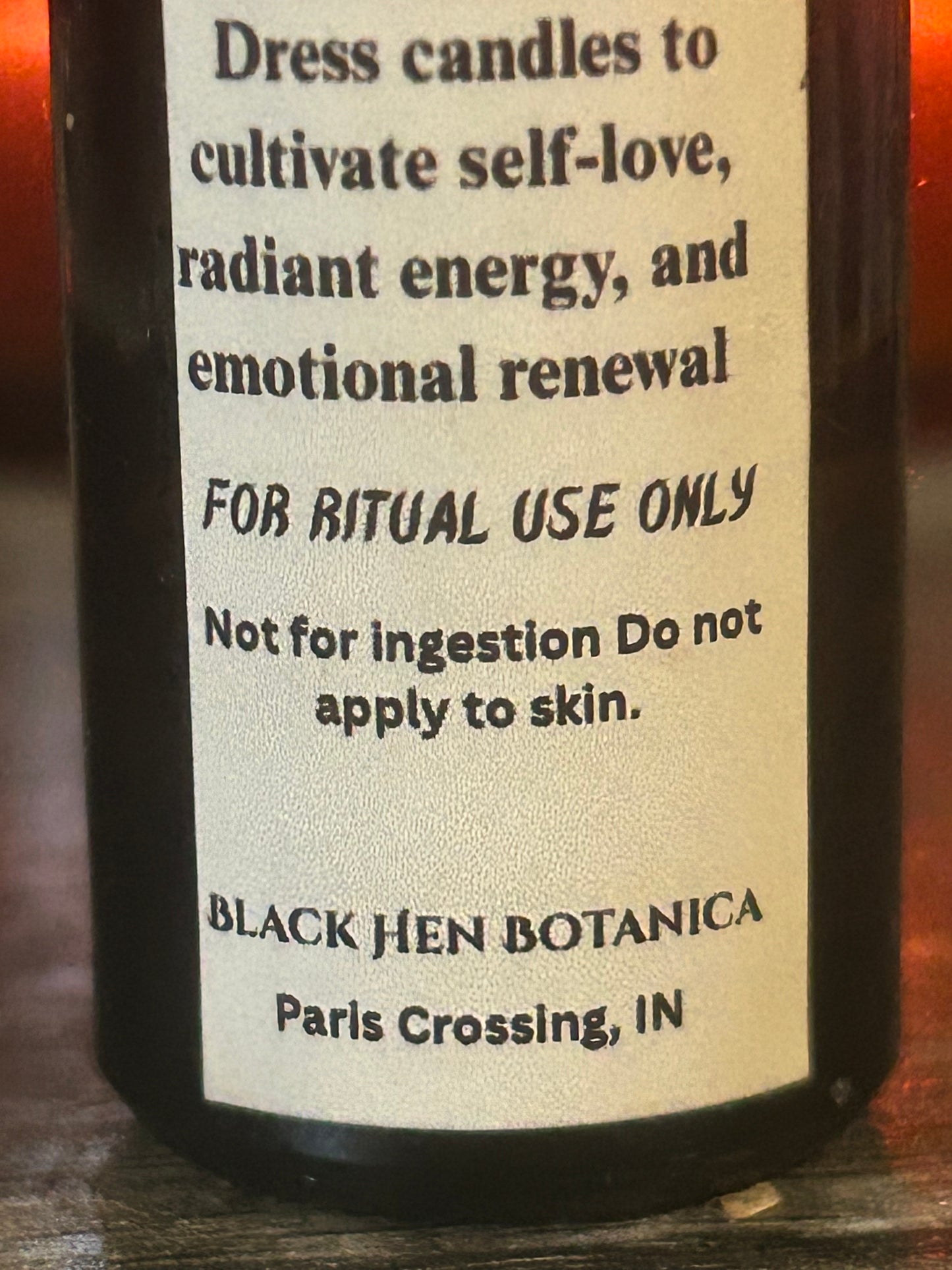 Black Hen’s Bloomveil – Self-Love Candle Dressing Oil
