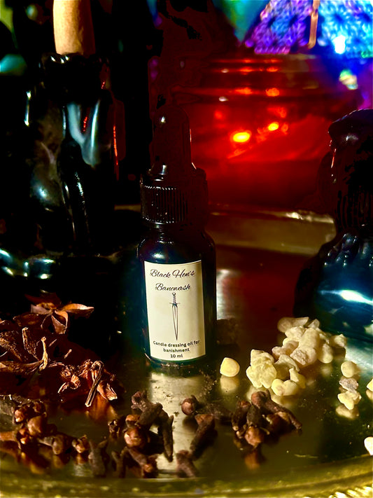 Black Hen’s Banewash – Banishing Candle Dressing Oil