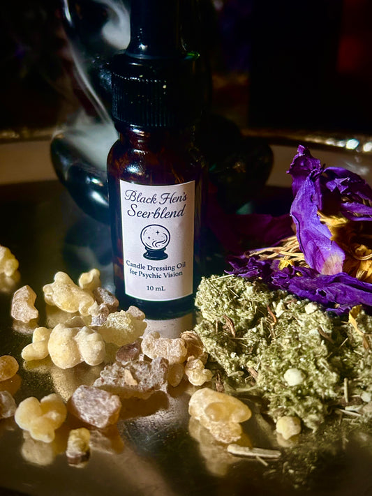 Black Hen’s Seerblend – Psychic Vision & Intuition Candle Dressing Oil