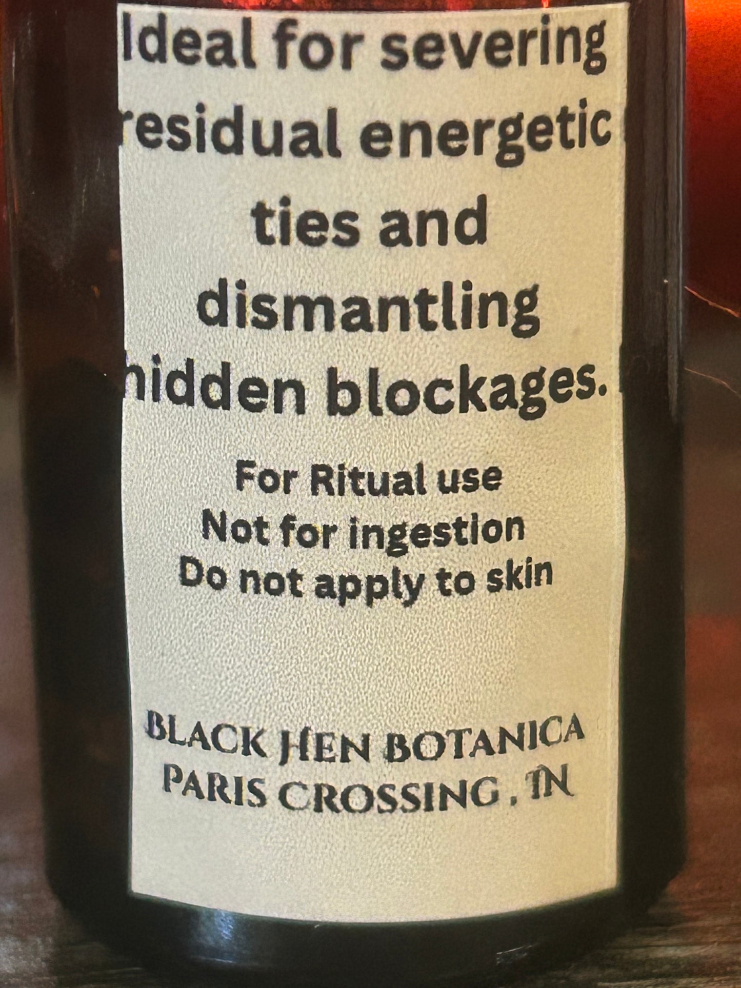 Black Hen’s Undoing - Uncrossing Candle Dressing Oil