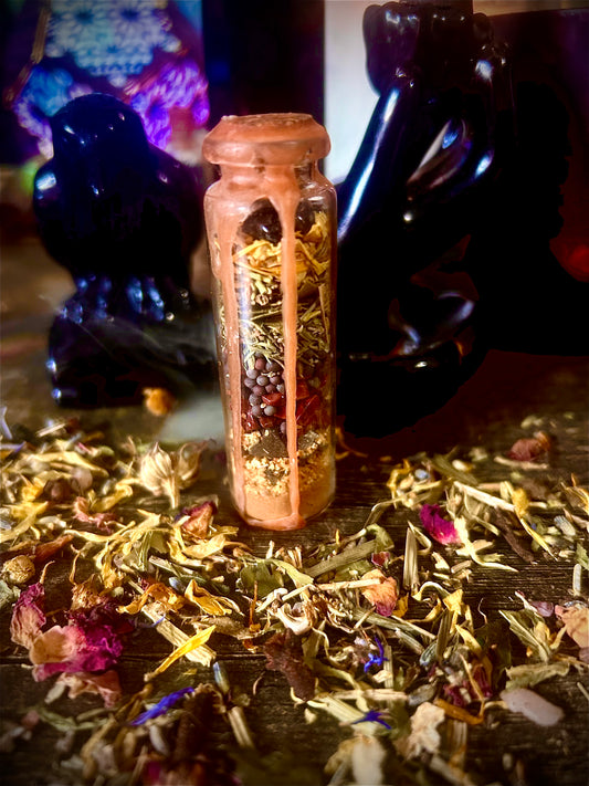 Black Hen’s Henfire – Motivation & Energy Spell Jar for Drive, Passion, and Spiritual Strength